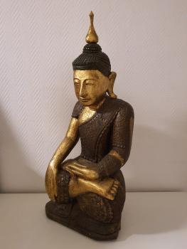 Buddha-Figur, Holz  - Sri Lanka - Vor 1900