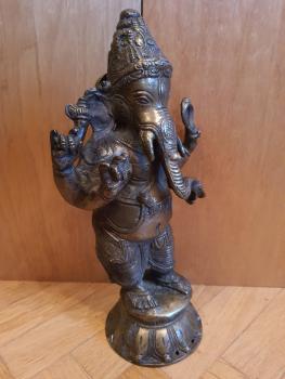 Bronze-Figur, Ganesha - Indien - 1. Hälfte 20. Jahrhundert