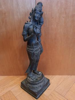 Bronze-Figur, Parvati - Thailand - 1. Hälfte 20. Jahrhundert