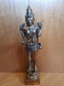 Messing-Figur, Shiva - Indien - Mitte 20. Jahrhundert