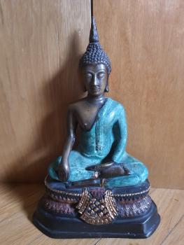 Buddha-Figur, Bronze -Thailand - Anfang 20. Jahrhundert