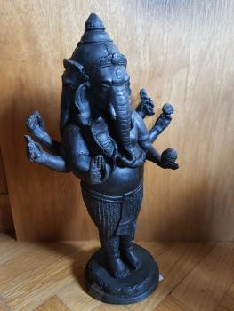 Bronze-Figur, Ganesha - Indien - Mitte 20. Jahrhundert