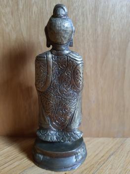 Bronze-Figur, Buddha  - Indien - Mitte 20. Jahrhundert