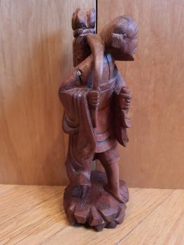 Holz-Figur, Landarbeiter - Vietnam - 20. Jahrhundert