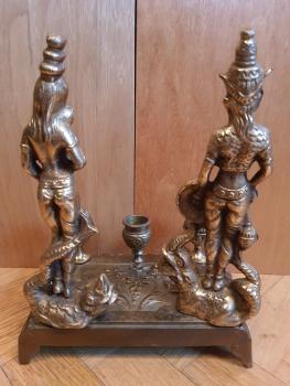 Messing-Figur, Kerzenhalter - Indien - 20. Jahrhundert