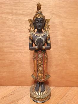 Tempelwächter, Bronze Figur - Thailand - Mitte 20. Jahrhundert