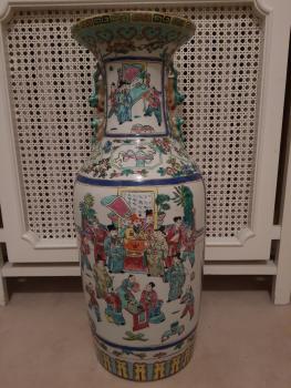 China-Vase- Keramik - Zweite Hälfte des 20. Jahrhunderts