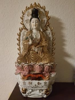 Porzellan-Skulptur- Guanyin - China - Ende des 20. Jahrhunderts