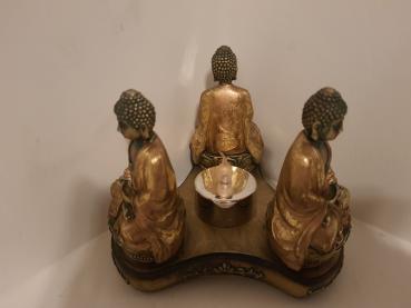 3 Buddhas auf Tableau, Deko - Thailand -