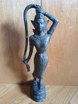 Bronze-Figur, Mae Thorani  - Thailand - Mitte 20. Jahrhundert