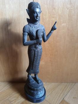 Bronze-Figur, Göttin Demeter  - Thailand - Mitte 20. Jahrhundert