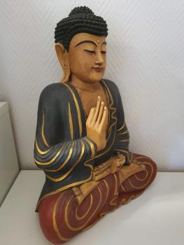 Buddha-Figur, Holz - Bali - 20. Jahrhundert