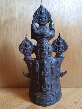 Buddha, Bronze-Figur - Thailand - Mitte 20. Jahrhundert