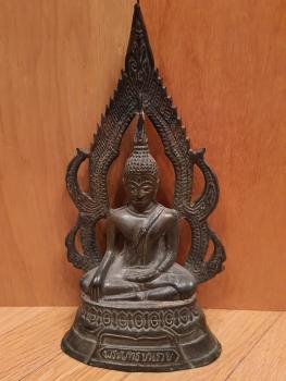 Buddha-Figur, Bronze - Thailand - Anfang 20. Jahrhundert