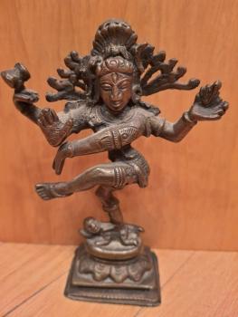 Shiva Nataraja, Messing-Figur - Indien - Mitte 20. Jahrhundert