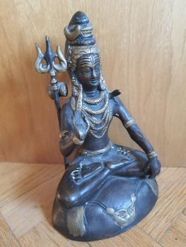 Gottheit Lord Shiva, Bronze-Figur - Indien - Mitte 19. Jahrhundert