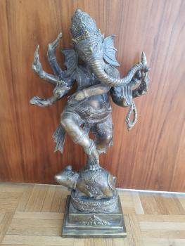 Bronze-Figur, Ganesha - Indien - 2. Hälfte 19. Jahrhundert