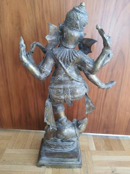 Bronze-Figur, Ganesha - Indien - 2. Hälfte 19. Jahrhundert