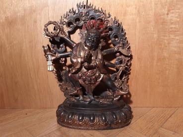 Bronze-Figur, Mahakala  - Tibet - Anfang 20. Jahrhundert