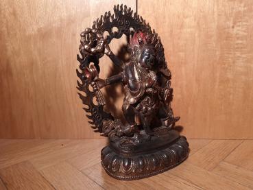 Bronze-Figur, Mahakala  - Tibet - Anfang 20. Jahrhundert