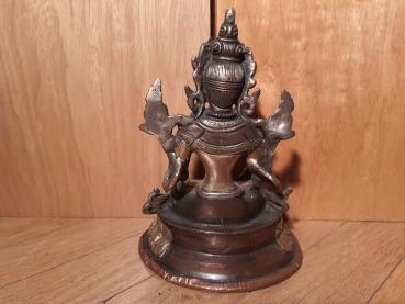 Bronze-Figur, Tara  - Indien - Mitte 20. Jahrhundert