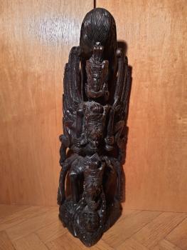 Holz-Figur, Vishnu und Garuda  - Bali - Mitte 20. Jahrhundert