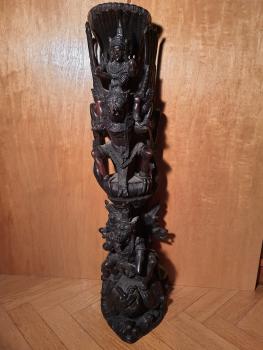 Holz-Figur, Vishnu, Garuda  - Bali - 1. Hälfte 20. Jahrhundert