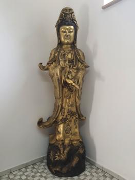 Bronze-Figur, (177cm) Guan Yin  - China - Anfang 20. Jahrhundert