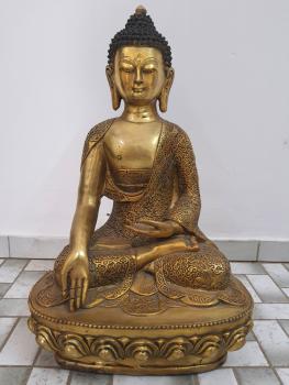 Buddha-Figur, Bronze  - China - Mitte 20. Jahrhundert