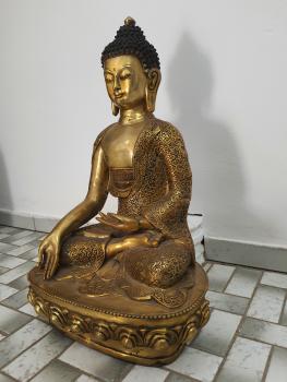 Buddha-Figur, Bronze  - China - Mitte 20. Jahrhundert