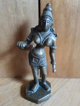 Frauenfigur aus Bronze - Indien -