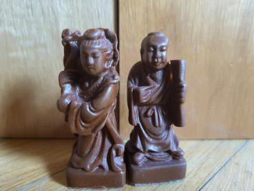 2 Schachfiguren aus Keramik - China -