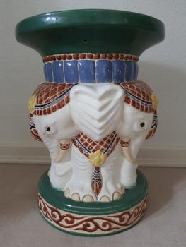 Keramik-Elefanten Hocker - Thailand -