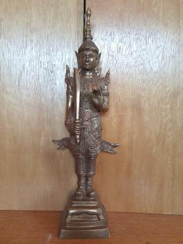 Bronze-Figur, Gottheit Phra Siam Devathirat  -  Thailand -  Anfang 20. Jahrhundert