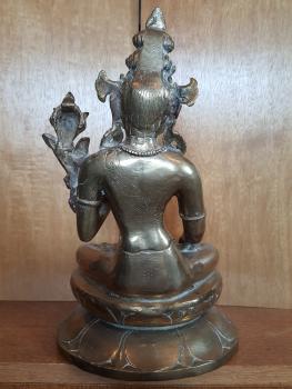 Bronze-Figur, Bodhisattva Padmapani  - Indien - Mitte 20. Jahrhundert