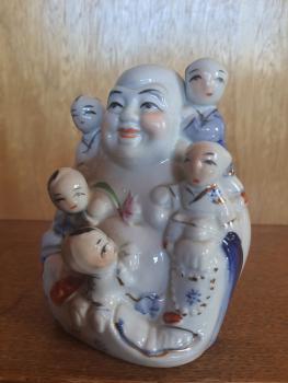 Porzellan-Buddha  - China - Mitte 20. Jahrhundert