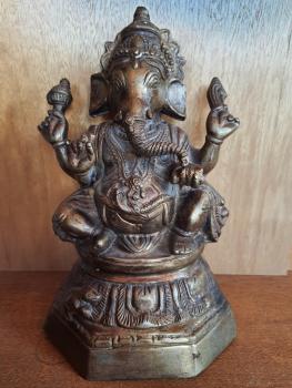 Bronze-Figur, Ganesha  - Indien - Mitte 20. Jahrhundert