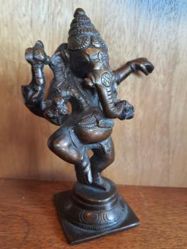 Bronze-Figur, Ganesha  - Indien - Mitte 20. Jahrhundert