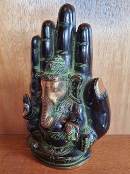 Buddha´s Hand mit Ganesha, -  Nepal - Anfang 20. Jahrhundert
