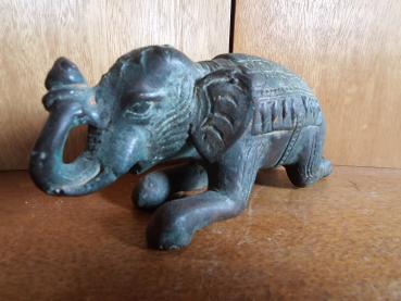 Elefanten-Figur, Bronze - Thailand -