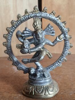 Tanzende Shiva Nataraja, Messing - Tibet -