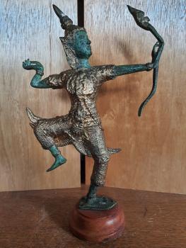 Bronze-Figur, Thai Rama -Thailand - 20. Jahrhundert