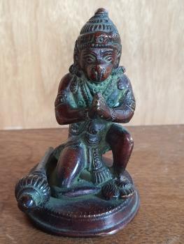 Bronze-Figur, Hanuman - Indien - Anfang 20. Jahrhundert