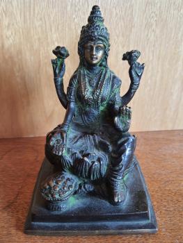 Buddha Avalokiteshvara Guanyin, Bronze-Figur - Indien - Anfang 20. Jahrhundert