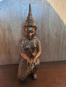 Tempeltänzerin, Bronze-Figur - Thailand - Mitte 20. Jahrhundert