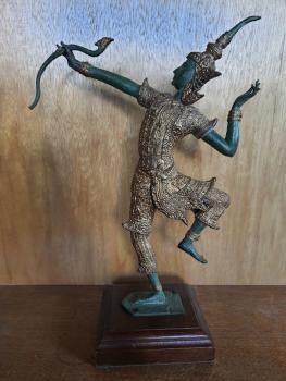 Bronze-Figur, Thai Rama - Thailand - Mitte 20. Jahrhundert