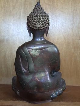 Buddha-Figur, Bronze  - Tibet - Mitte 20. Jahrhundert