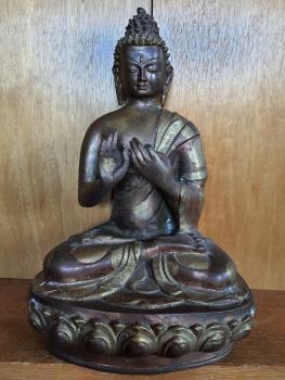 Buddha-Figur, Bronze  - Tibet - Mitte 20. Jahrhundert