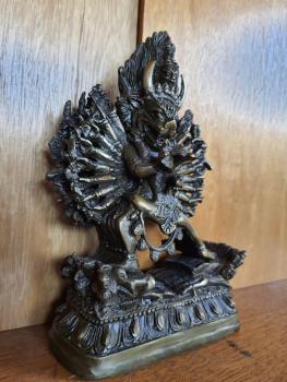 Bronze-Figur, Yamantaka  - Tibet - Mitte 20. Jahrhundert