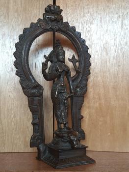 Bronze-Figur, Göttin Parvati  - Bali - Ende 20. Jahrhundert